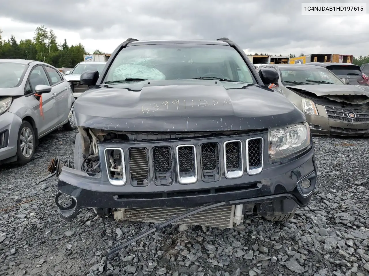 2017 Jeep Compass Sport VIN: 1C4NJDAB1HD197615 Lot: 63991125