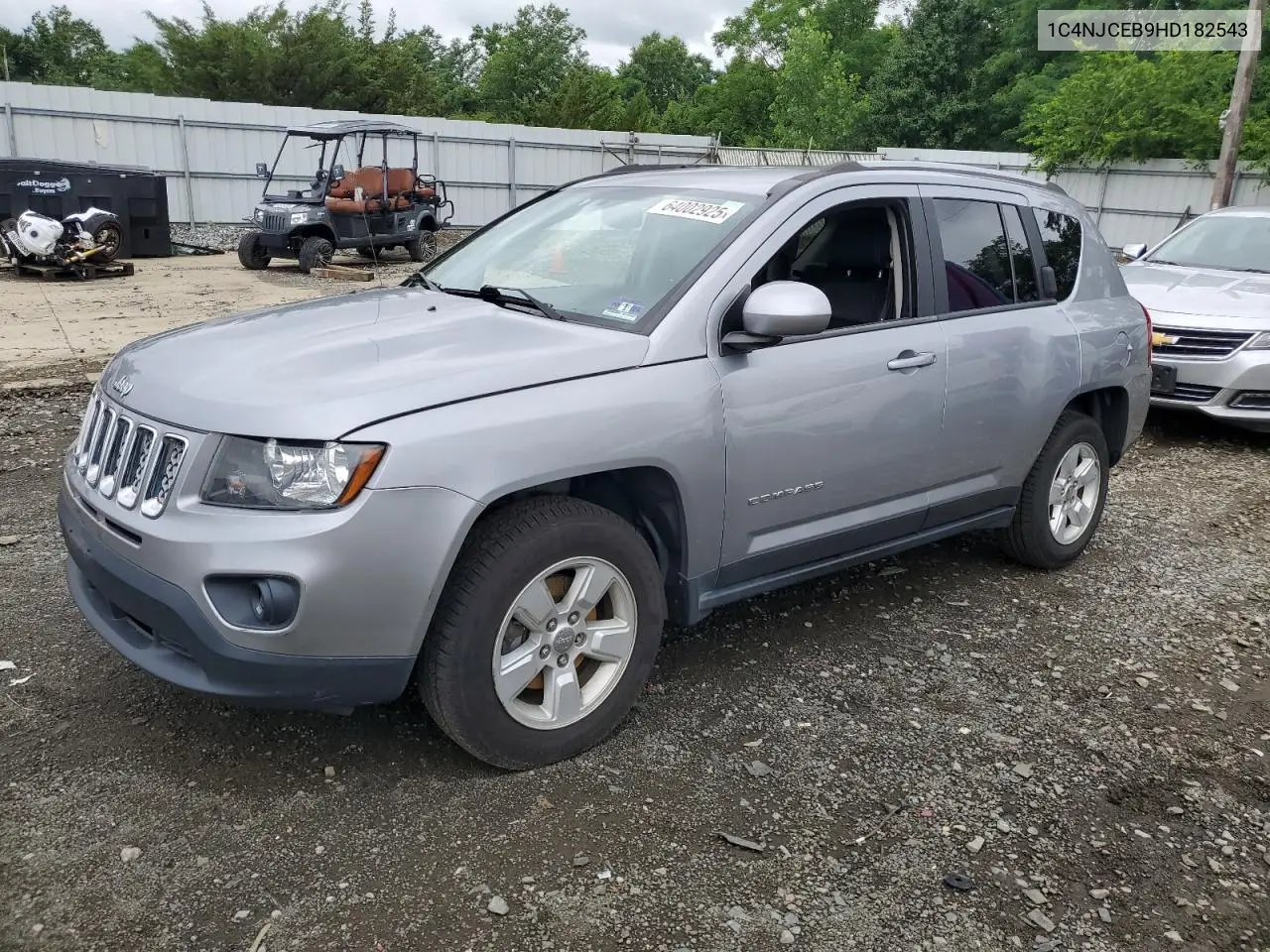 2017 Jeep Compass Latitude VIN: 1C4NJCEB9HD182543 Lot: 64002925