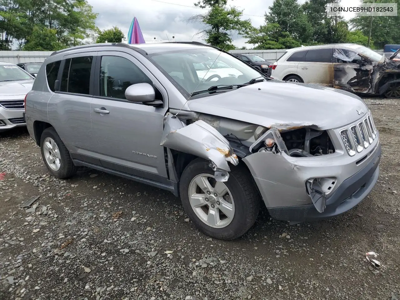 2017 Jeep Compass Latitude VIN: 1C4NJCEB9HD182543 Lot: 64002925