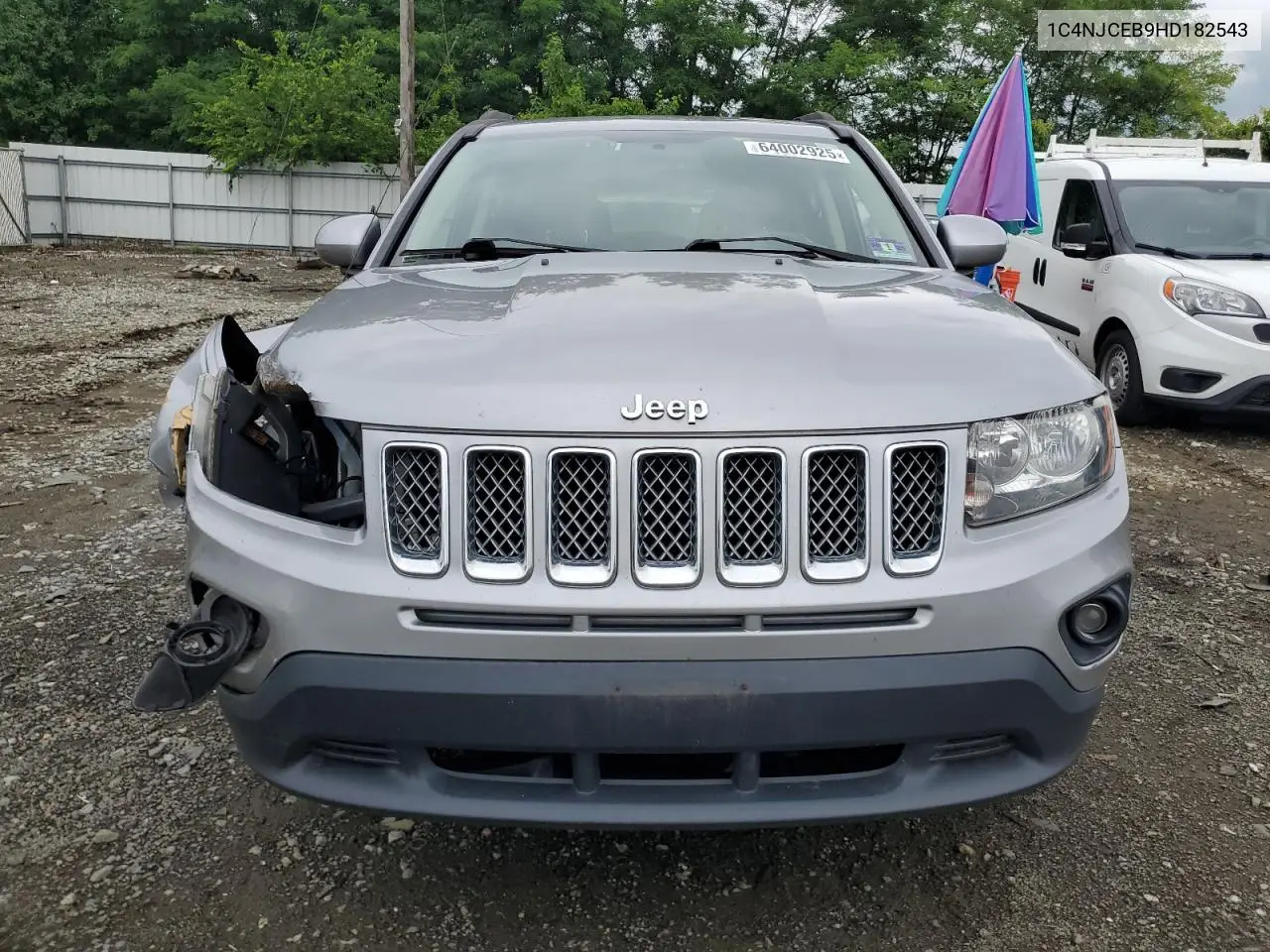 2017 Jeep Compass Latitude VIN: 1C4NJCEB9HD182543 Lot: 64002925