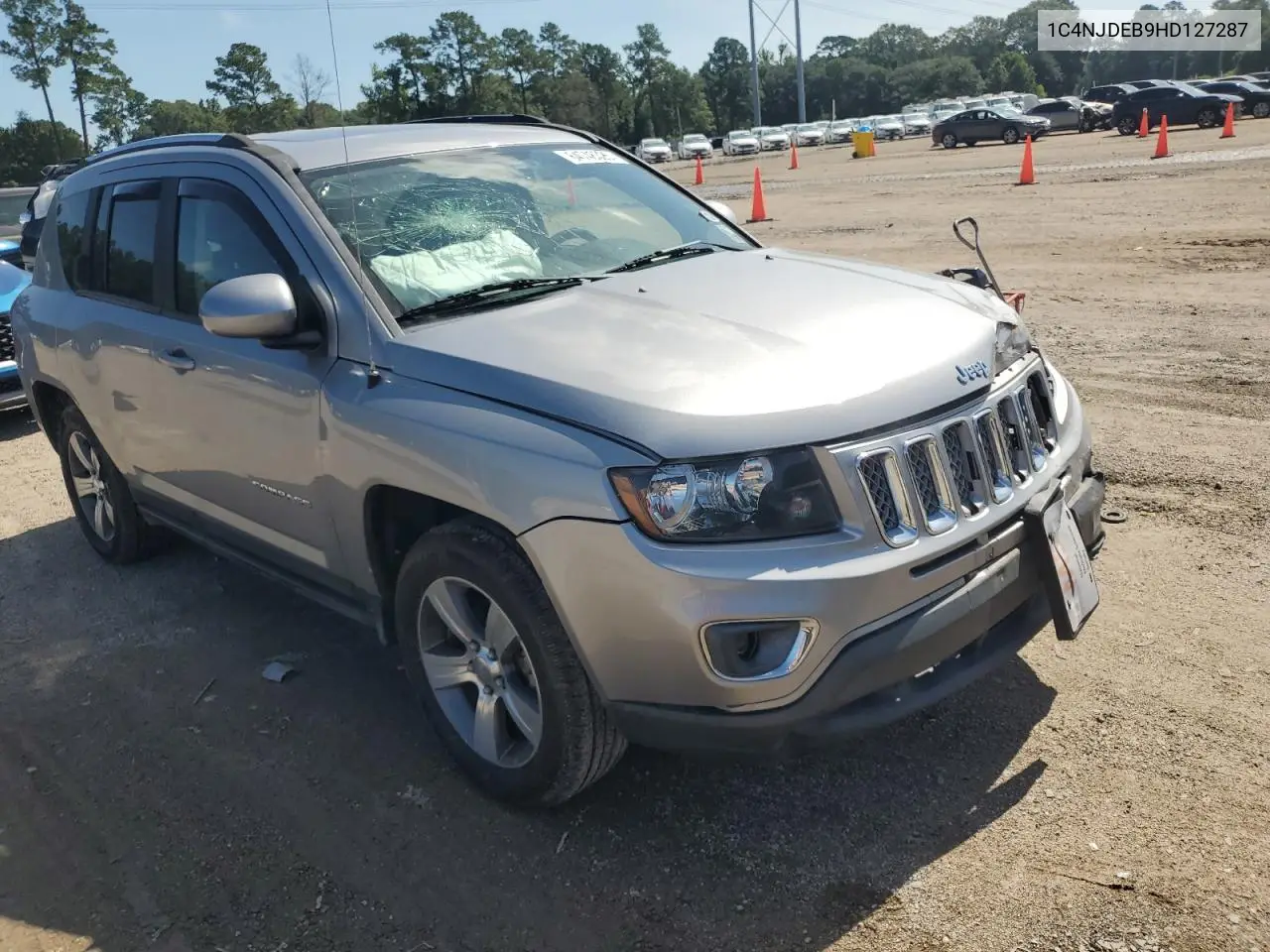 2017 Jeep Compass Latitude VIN: 1C4NJDEB9HD127287 Lot: 64748325