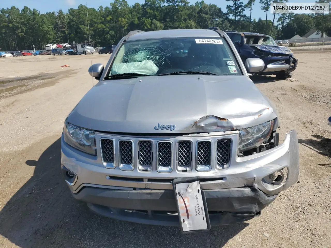 2017 Jeep Compass Latitude VIN: 1C4NJDEB9HD127287 Lot: 64748325