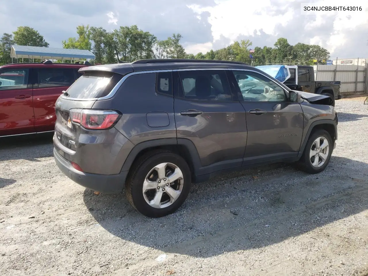 2017 Jeep Compass Latitude VIN: 3C4NJCBB4HT643016 Lot: 64889915