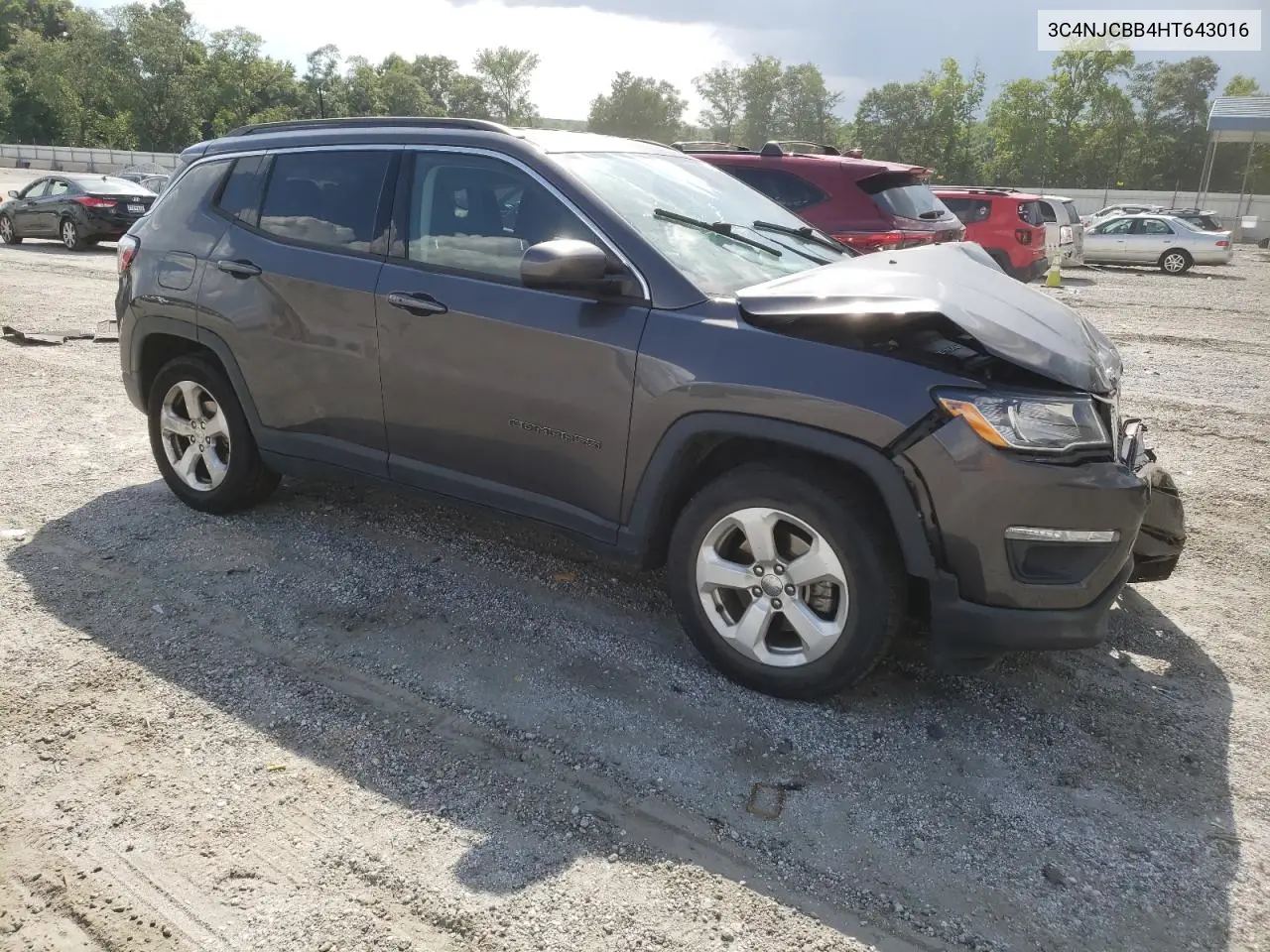 2017 Jeep Compass Latitude VIN: 3C4NJCBB4HT643016 Lot: 64889915