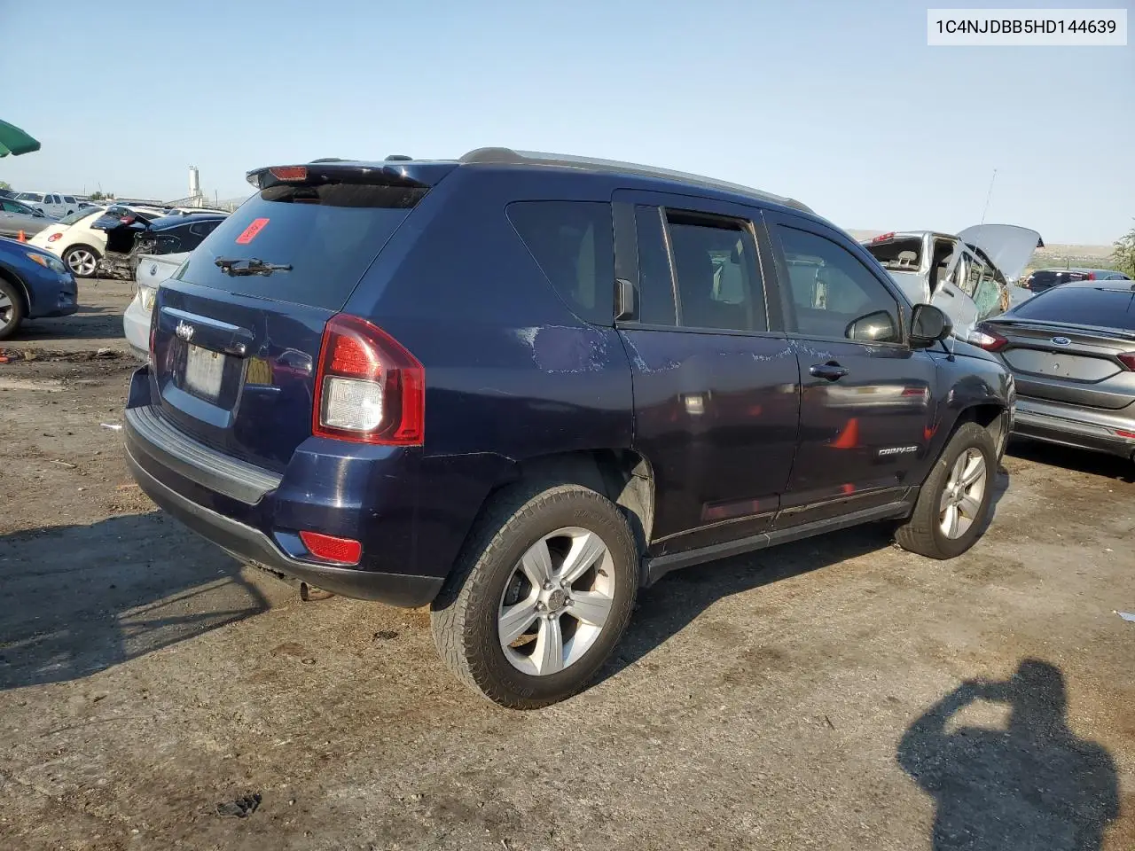 2017 Jeep Compass Sport VIN: 1C4NJDBB5HD144639 Lot: 65048295