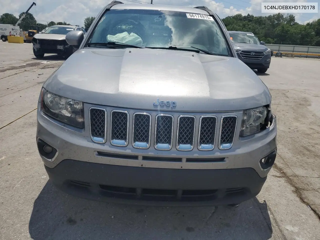 2017 Jeep Compass Latitude VIN: 1C4NJDEBXHD170178 Lot: 66174915