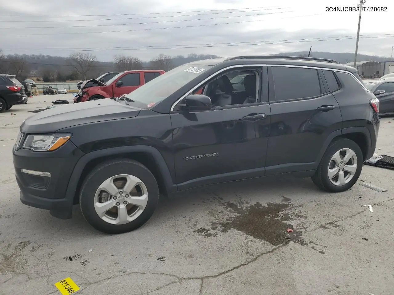 2018 Jeep Compass Latitude VIN: 3C4NJCBB3JT420682 Lot: 43752585