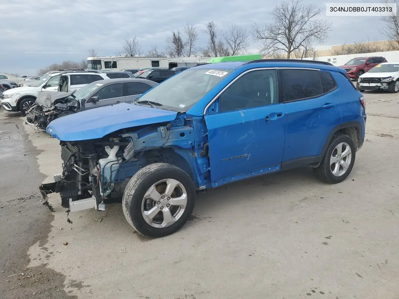 2018 Jeep Compass Latitude VIN: 3C4NJDBB0JT403313 Lot: 46607875