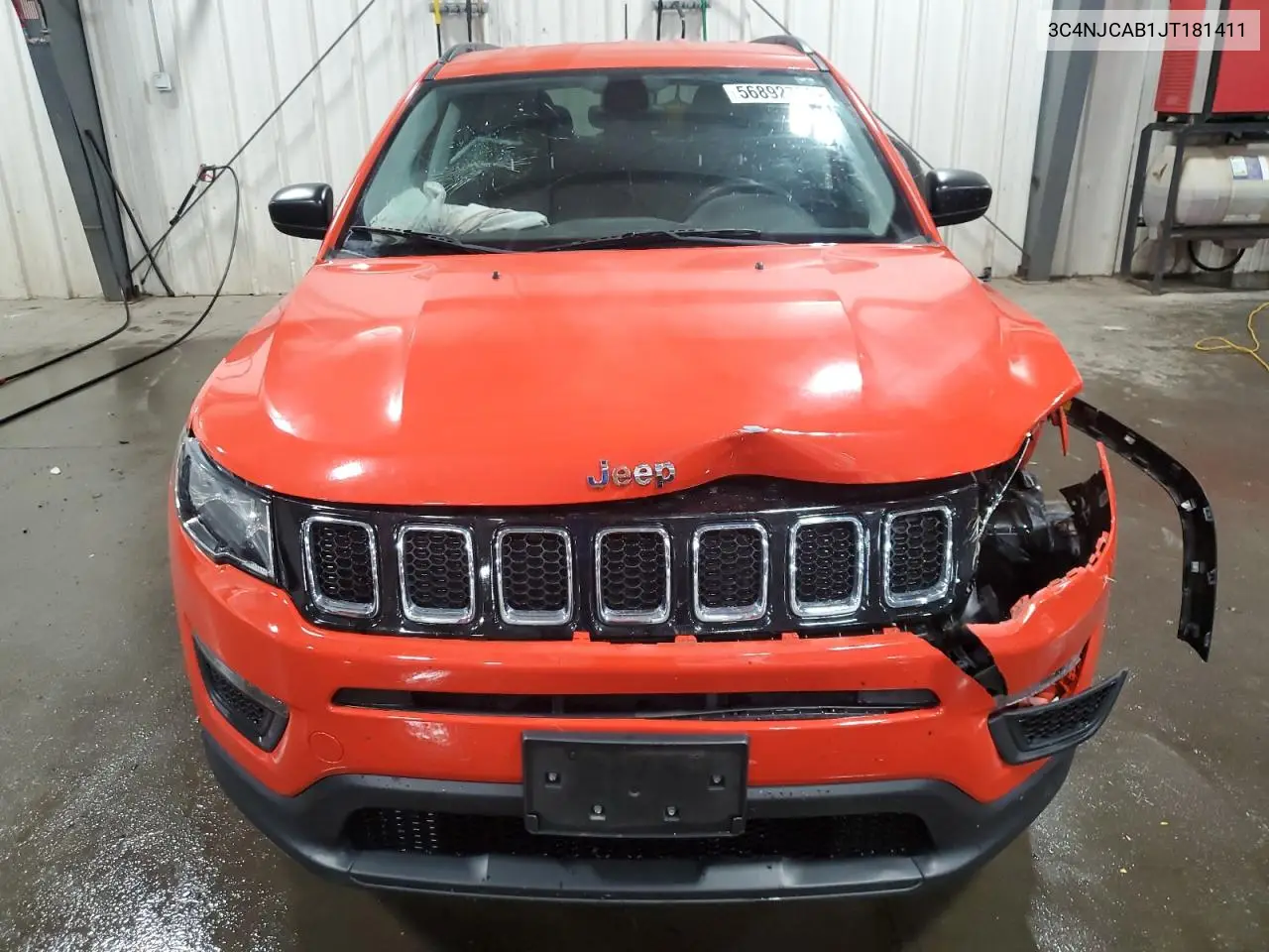 2018 Jeep Compass Sport VIN: 3C4NJCAB1JT181411 Lot: 56892765