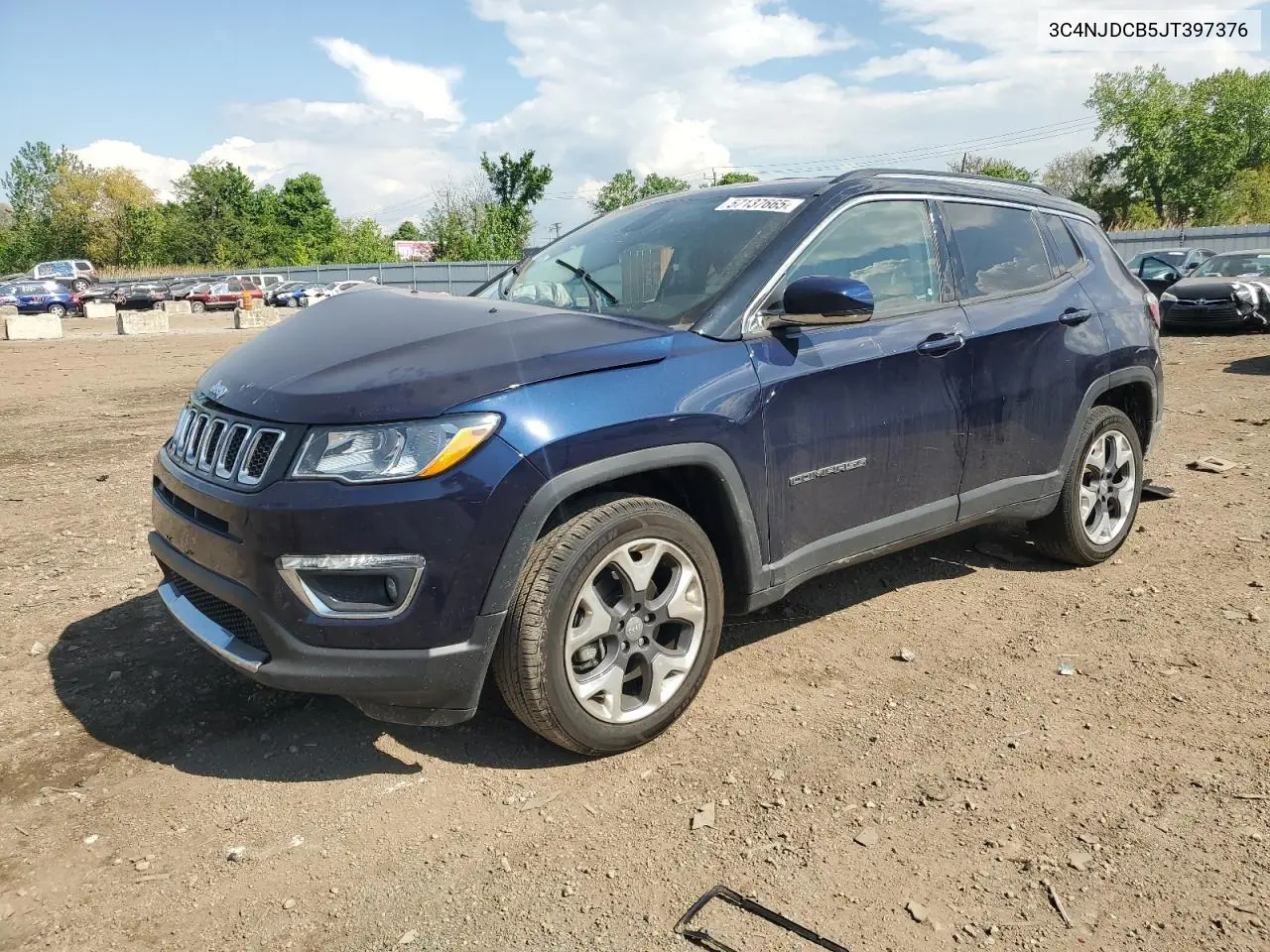 2018 Jeep Compass Limited VIN: 3C4NJDCB5JT397376 Lot: 57137665