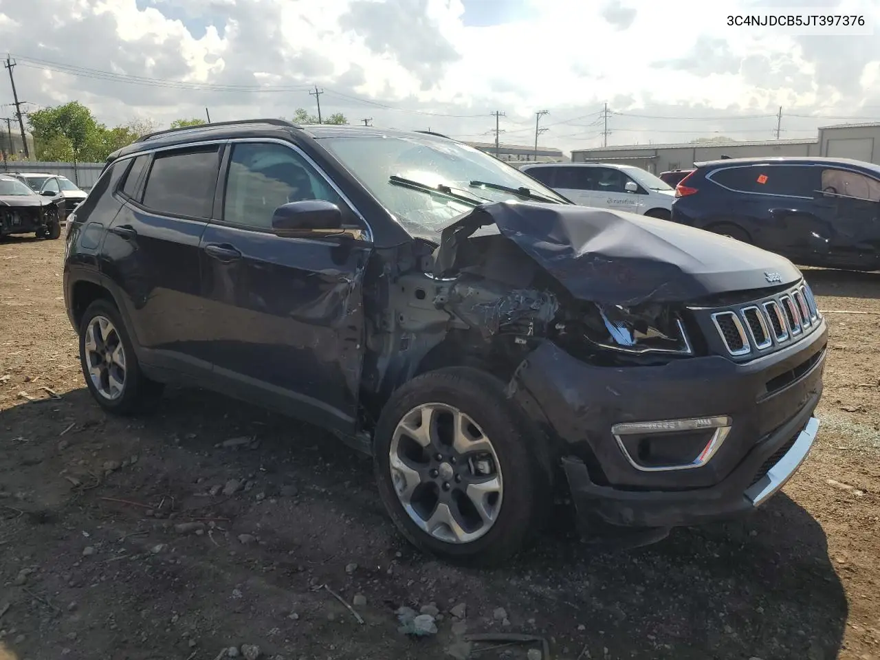 2018 Jeep Compass Limited VIN: 3C4NJDCB5JT397376 Lot: 57137665
