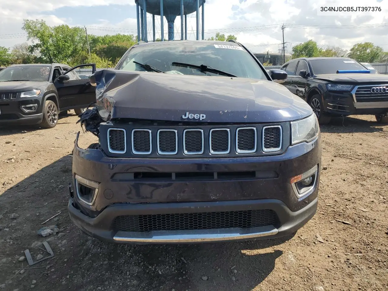 2018 Jeep Compass Limited VIN: 3C4NJDCB5JT397376 Lot: 57137665