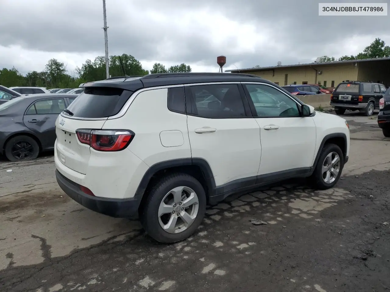 2018 Jeep Compass Latitude VIN: 3C4NJDBB8JT478986 Lot: 58768035