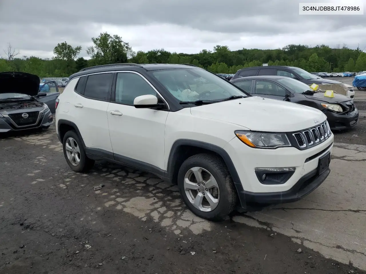 2018 Jeep Compass Latitude VIN: 3C4NJDBB8JT478986 Lot: 58768035