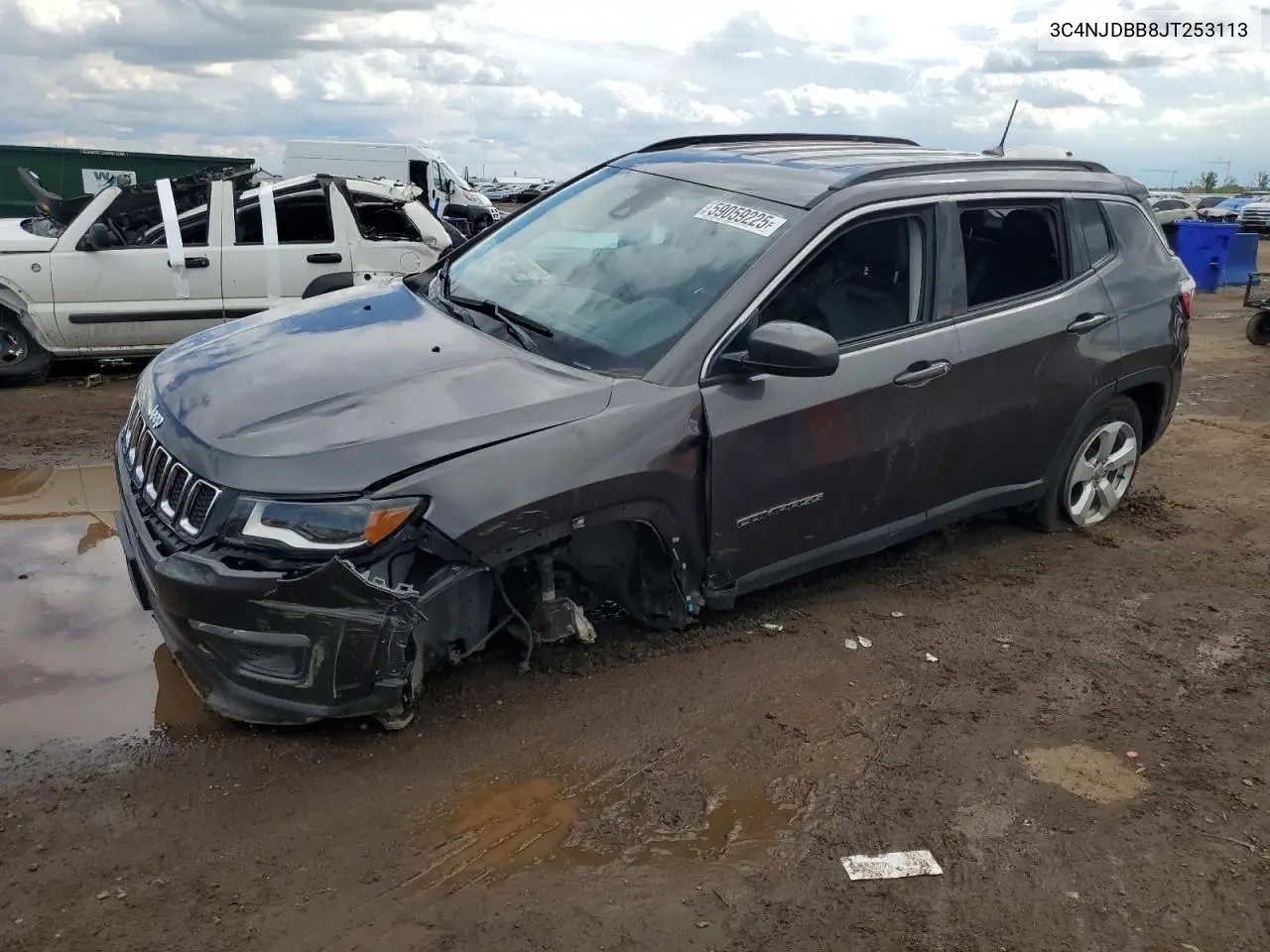 2018 Jeep Compass Latitude VIN: 3C4NJDBB8JT253113 Lot: 59059225