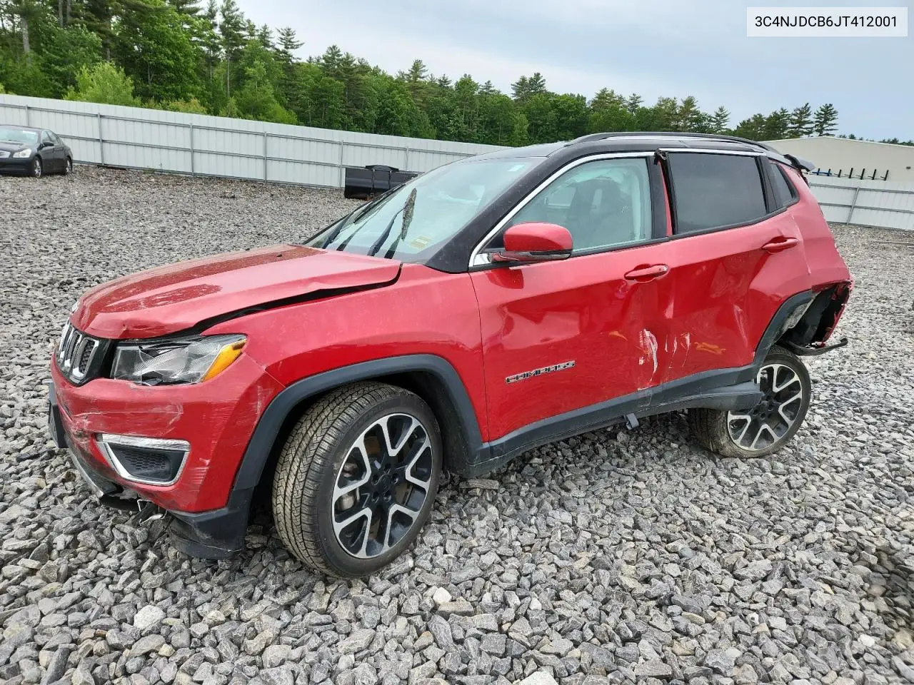 2018 Jeep Compass Limited VIN: 3C4NJDCB6JT412001 Lot: 60876665