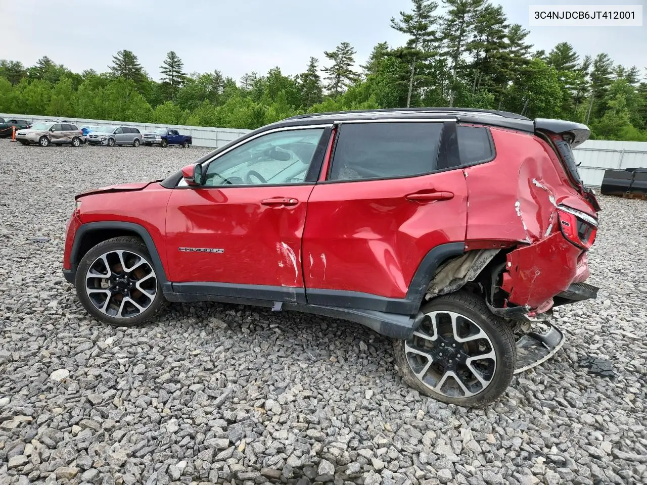 2018 Jeep Compass Limited VIN: 3C4NJDCB6JT412001 Lot: 60876665