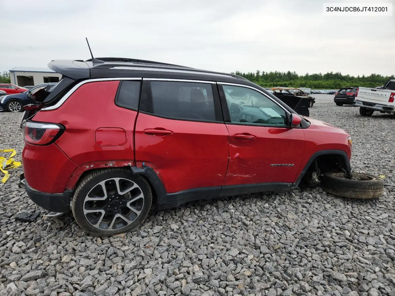 2018 Jeep Compass Limited VIN: 3C4NJDCB6JT412001 Lot: 60876665