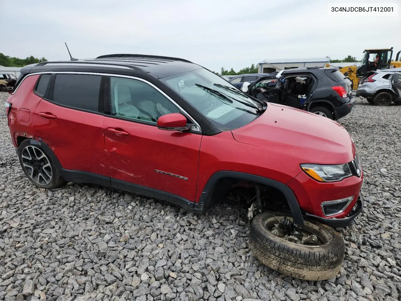 2018 Jeep Compass Limited VIN: 3C4NJDCB6JT412001 Lot: 60876665