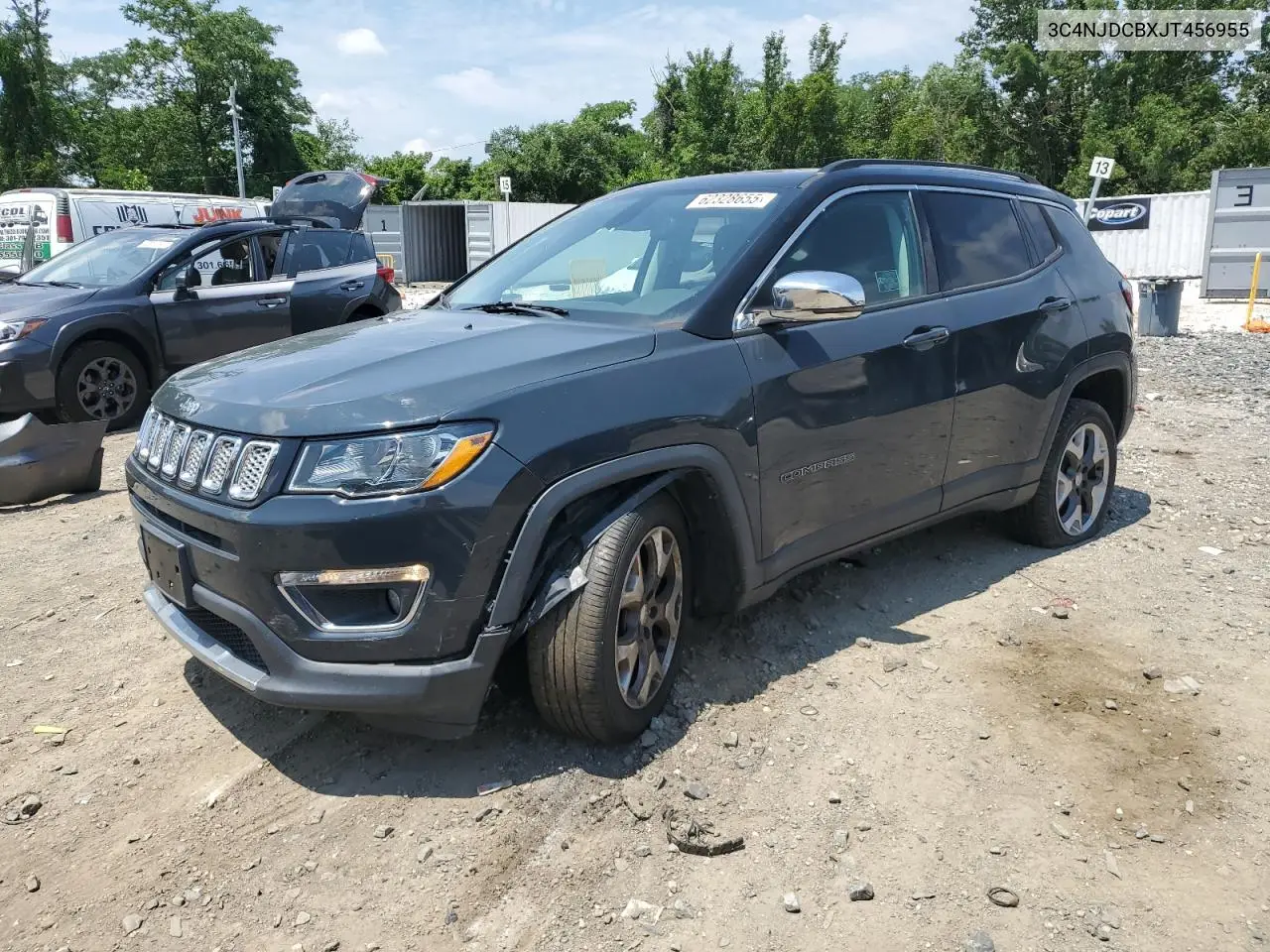 2018 Jeep Compass Limited VIN: 3C4NJDCBXJT456955 Lot: 62328655