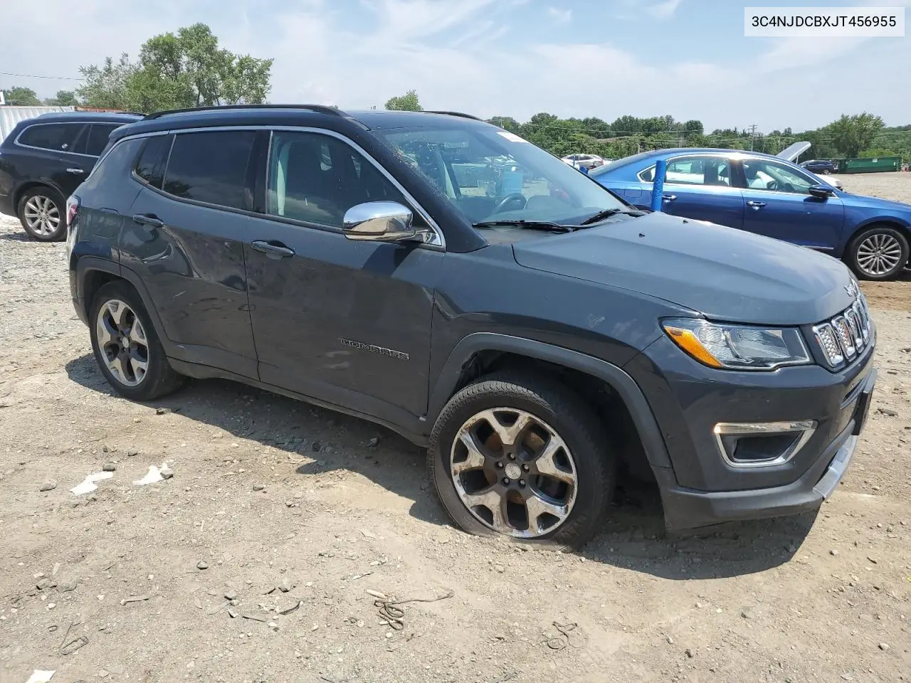 2018 Jeep Compass Limited VIN: 3C4NJDCBXJT456955 Lot: 62328655