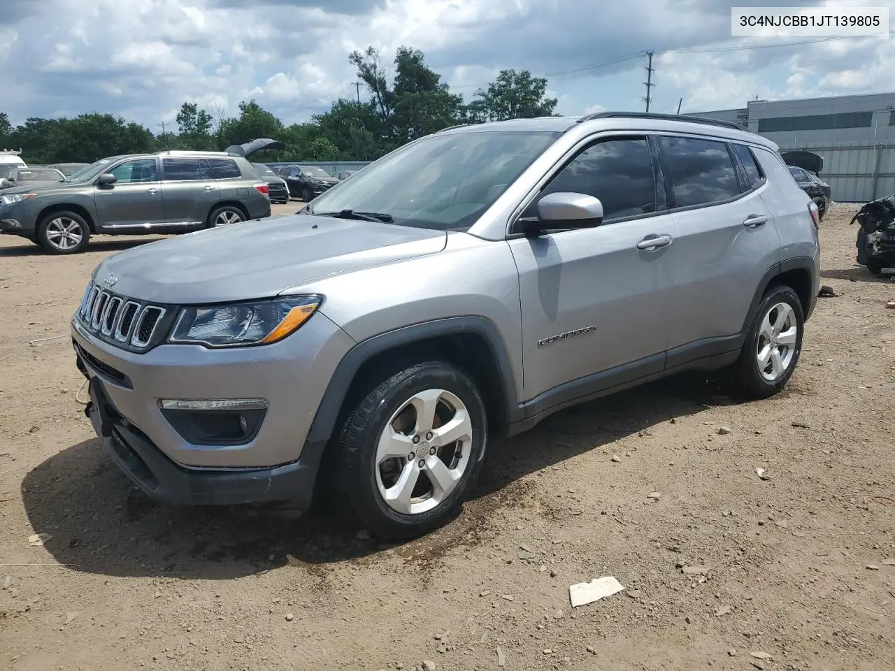 2018 Jeep Compass Latitude VIN: 3C4NJCBB1JT139805 Lot: 63072275