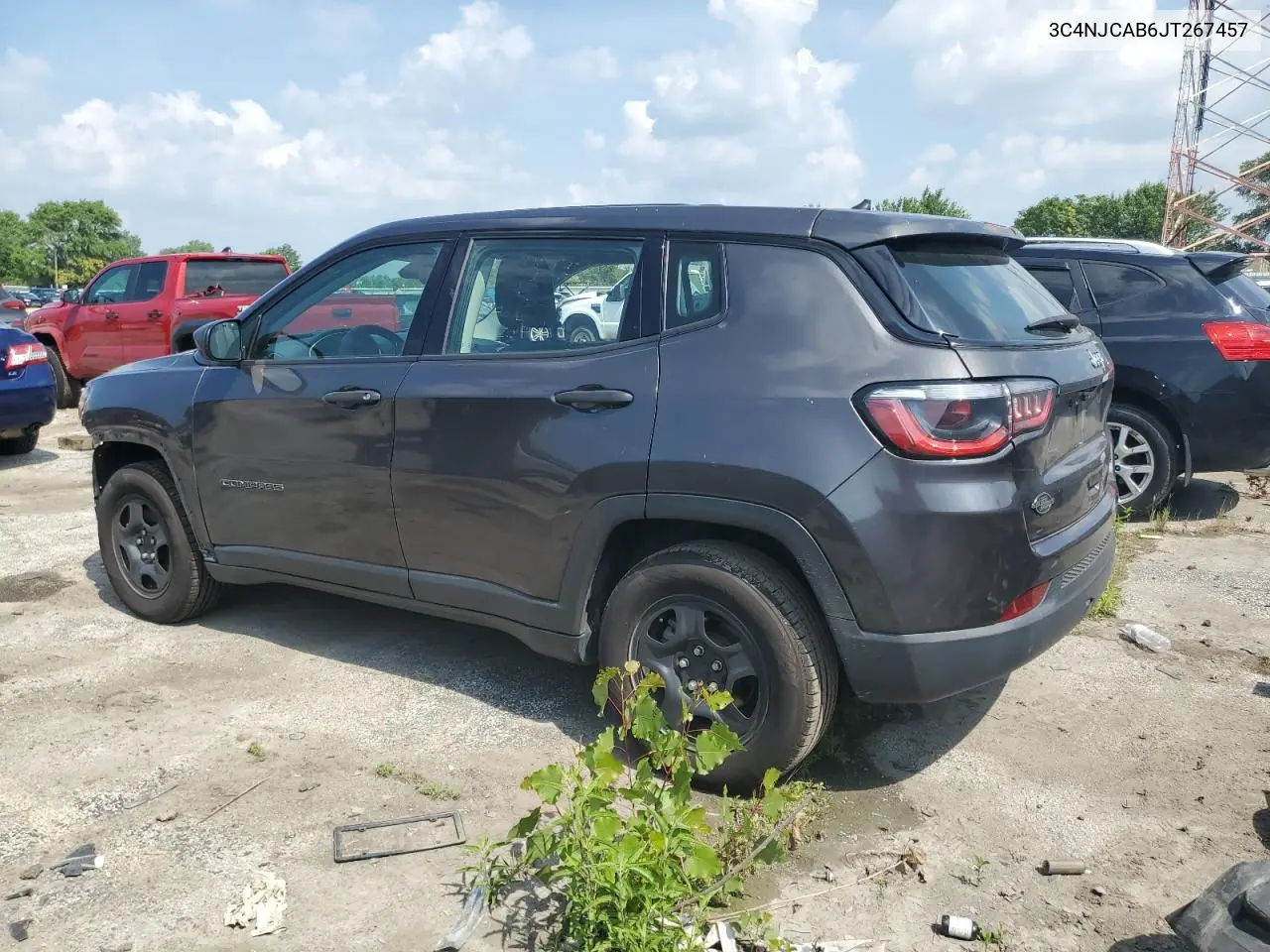 2018 Jeep Compass Sport VIN: 3C4NJCAB6JT267457 Lot: 63502805