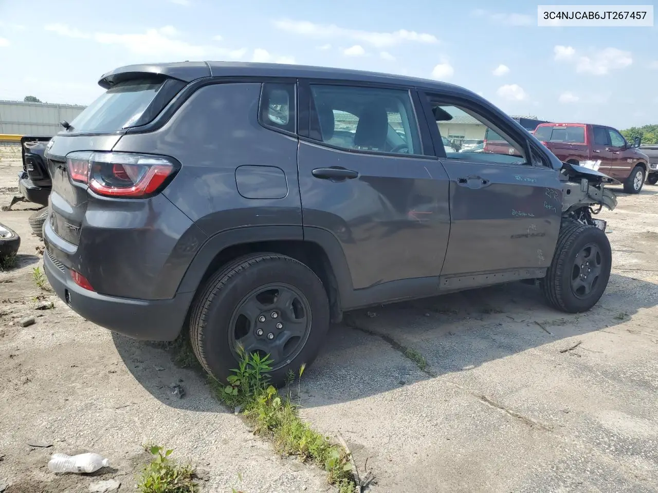 2018 Jeep Compass Sport VIN: 3C4NJCAB6JT267457 Lot: 63502805