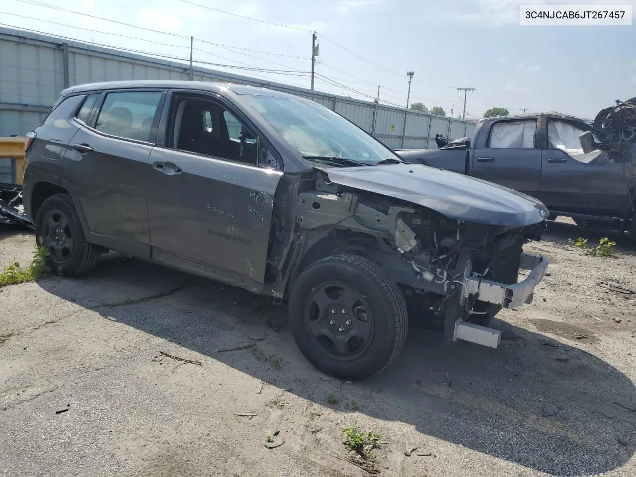 2018 Jeep Compass Sport VIN: 3C4NJCAB6JT267457 Lot: 63502805