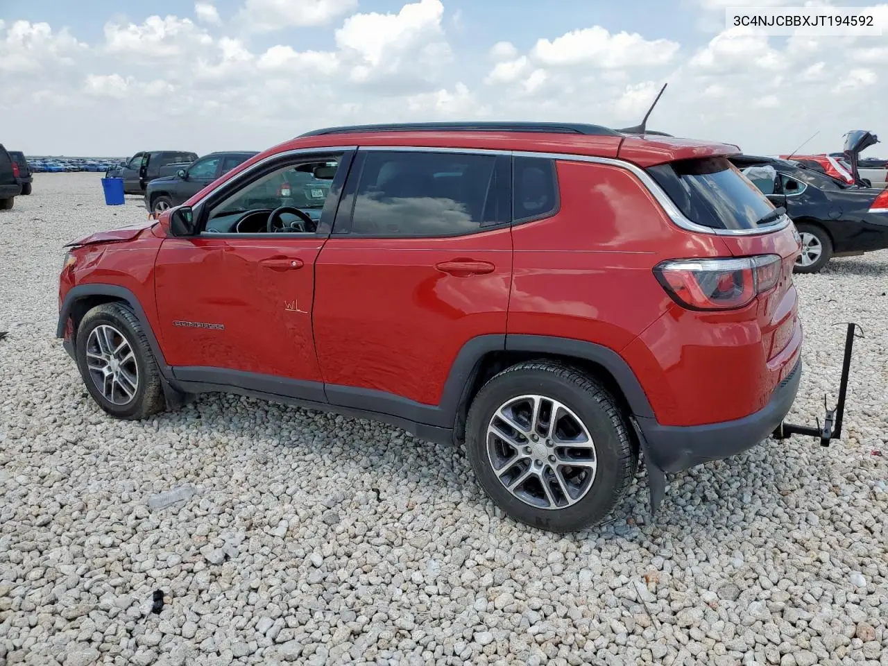 2018 Jeep Compass Latitude VIN: 3C4NJCBBXJT194592 Lot: 64174915