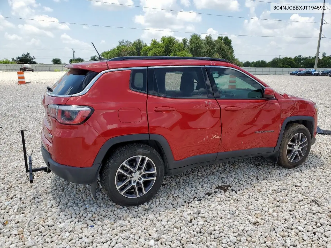 2018 Jeep Compass Latitude VIN: 3C4NJCBBXJT194592 Lot: 64174915
