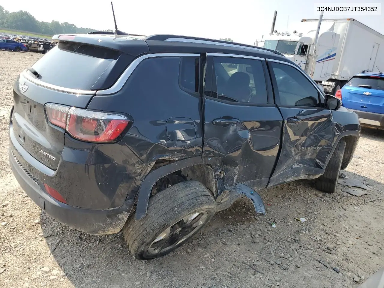 2018 Jeep Compass Limited VIN: 3C4NJDCB7JT354352 Lot: 64547495