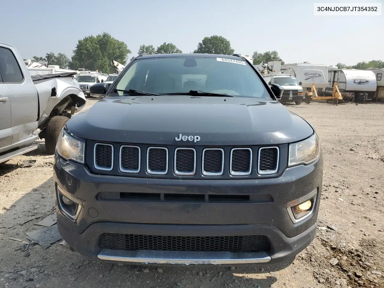 2018 Jeep Compass Limited VIN: 3C4NJDCB7JT354352 Lot: 64547495