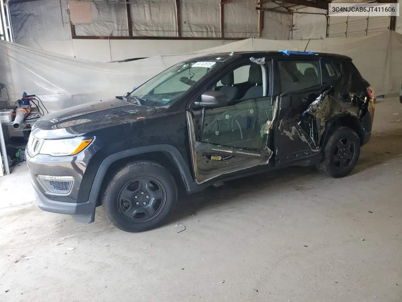 2018 Jeep Compass Sport VIN: 3C4NJCAB6JT411606 Lot: 64742615