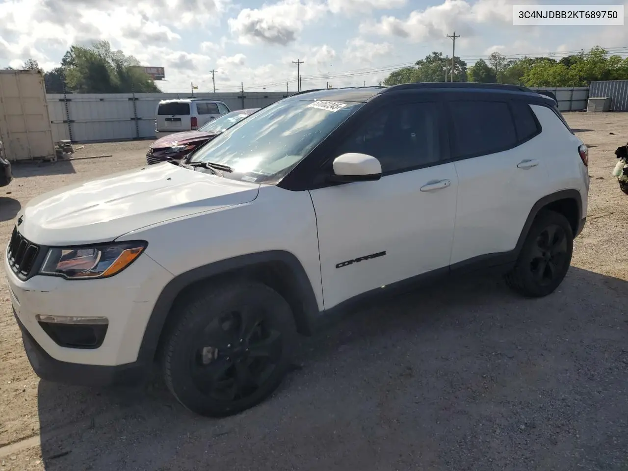 2019 Jeep Compass Latitude VIN: 3C4NJDBB2KT689750 Lot: 51062245