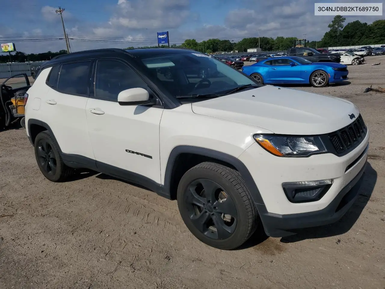 2019 Jeep Compass Latitude VIN: 3C4NJDBB2KT689750 Lot: 51062245