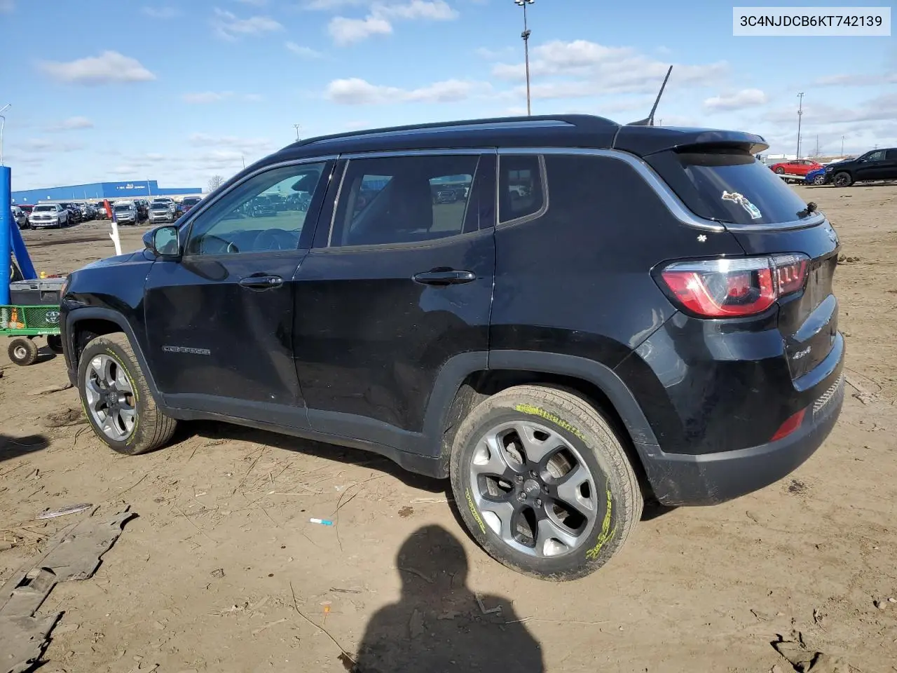 2019 Jeep Compass Limited VIN: 3C4NJDCB6KT742139 Lot: 52115245