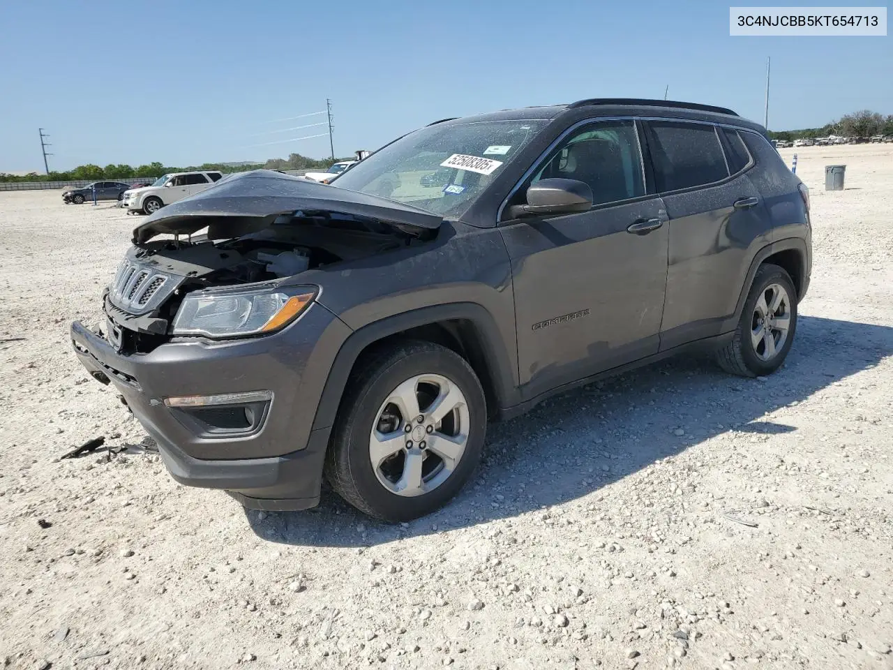 2019 Jeep Compass Latitude VIN: 3C4NJCBB5KT654713 Lot: 52508305