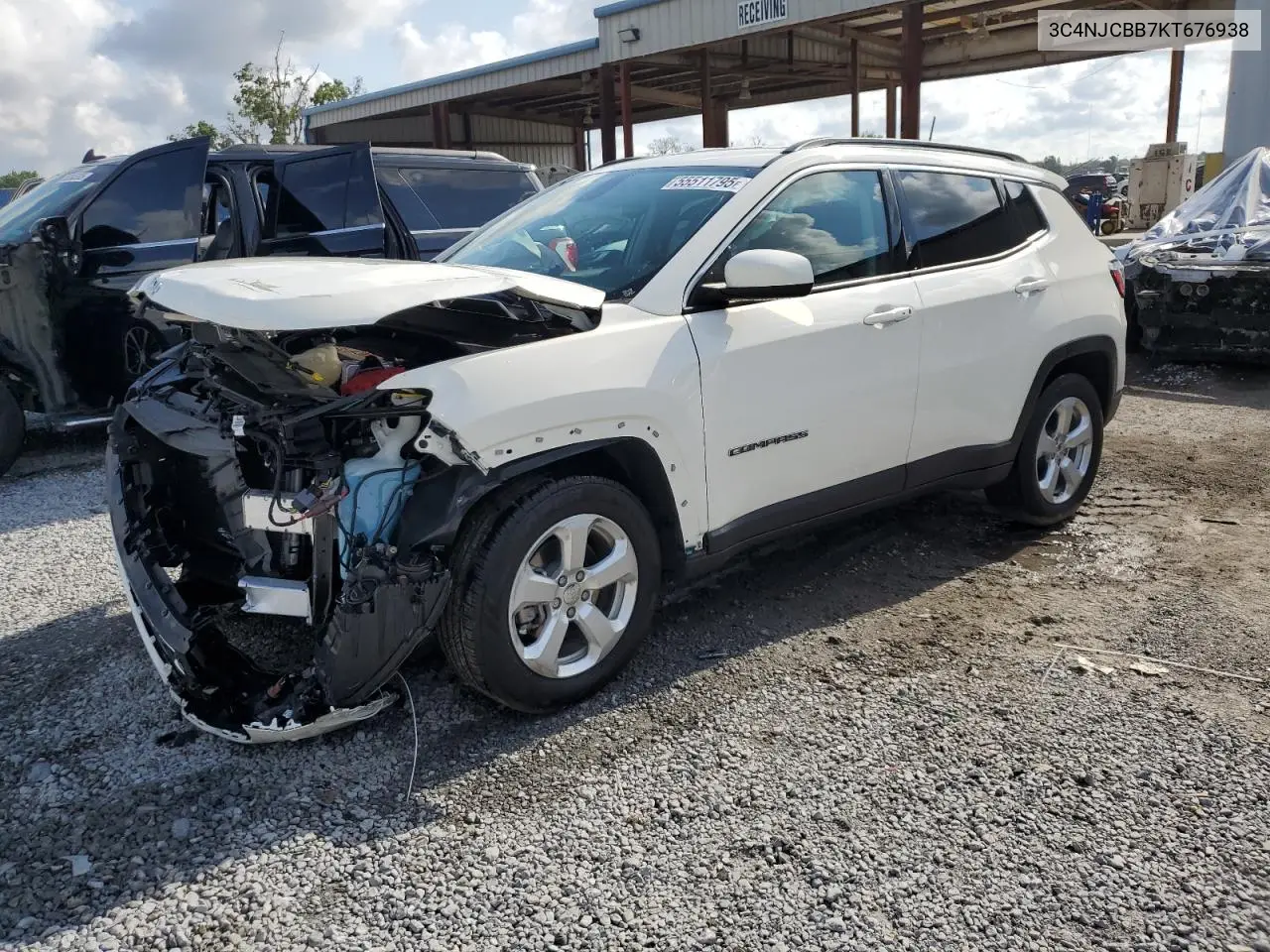 2019 Jeep Compass Latitude VIN: 3C4NJCBB7KT676938 Lot: 55511795