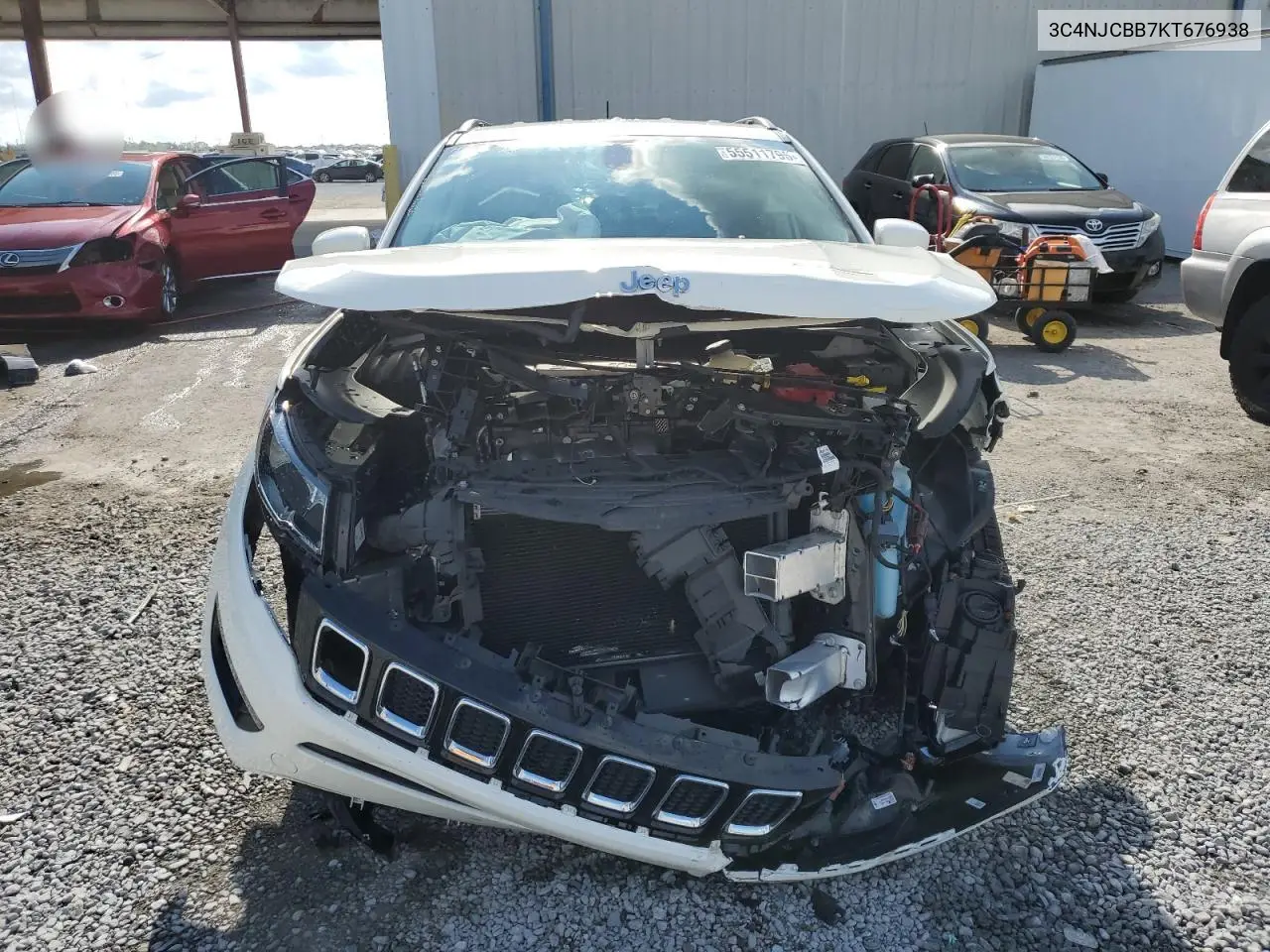 2019 Jeep Compass Latitude VIN: 3C4NJCBB7KT676938 Lot: 55511795