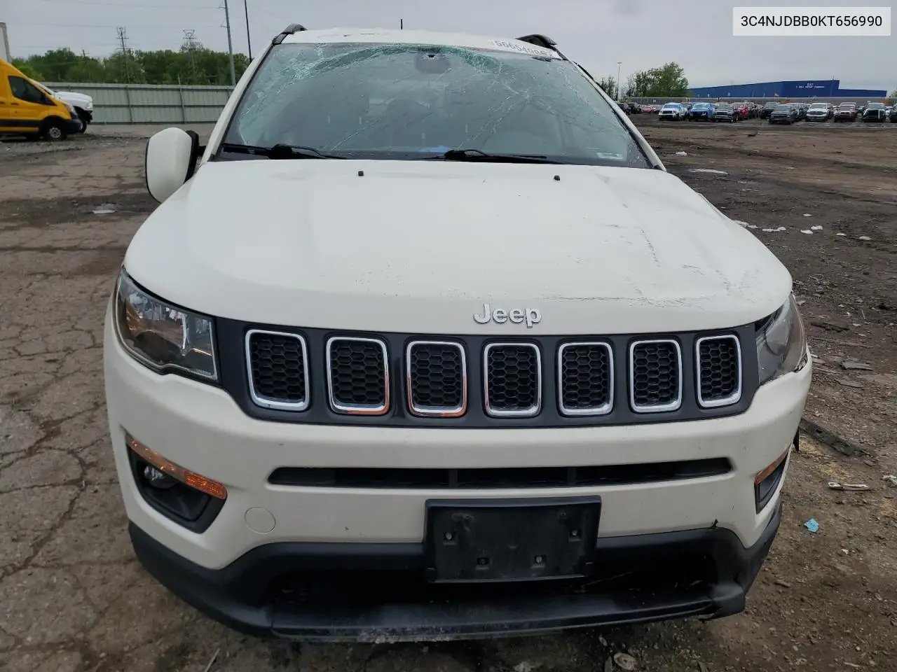 2019 Jeep Compass Latitude VIN: 3C4NJDBB0KT656990 Lot: 56654985