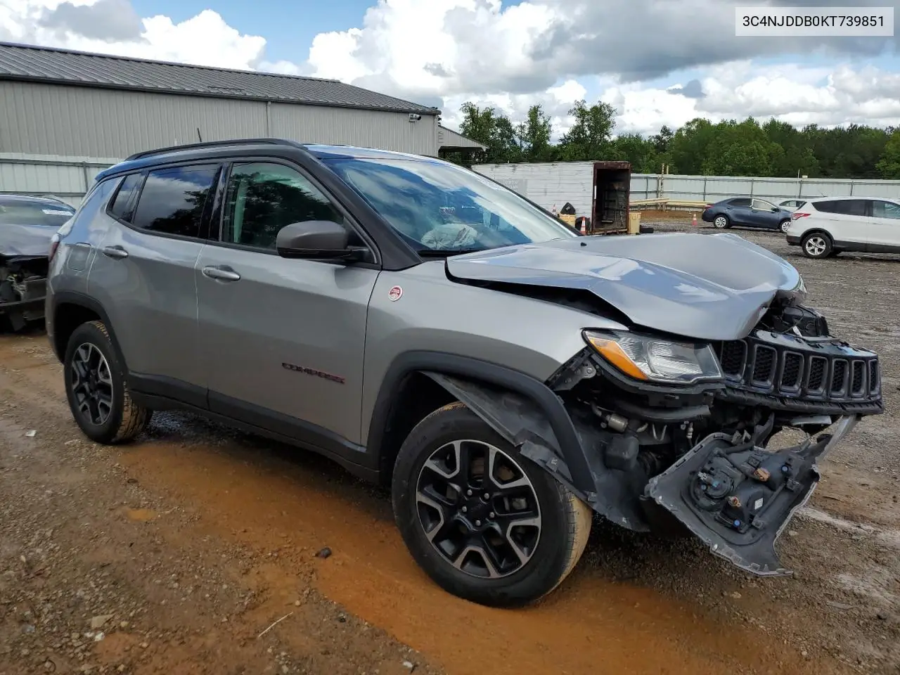 2019 Jeep Compass Trailhawk VIN: 3C4NJDDB0KT739851 Lot: 56897525
