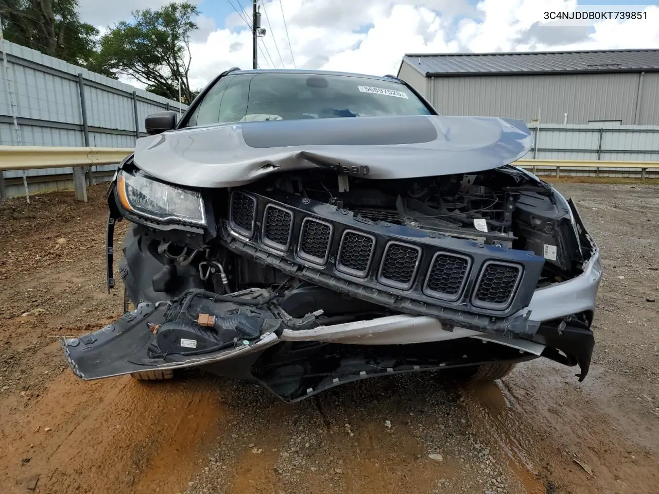 2019 Jeep Compass Trailhawk VIN: 3C4NJDDB0KT739851 Lot: 56897525