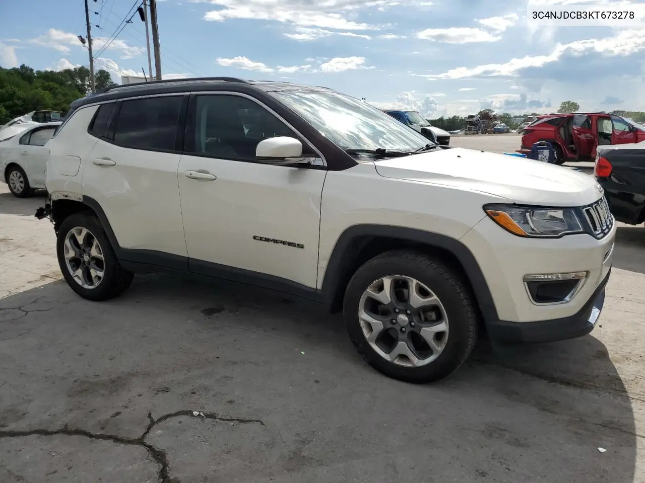 2019 Jeep Compass Limited VIN: 3C4NJDCB3KT673278 Lot: 56985765