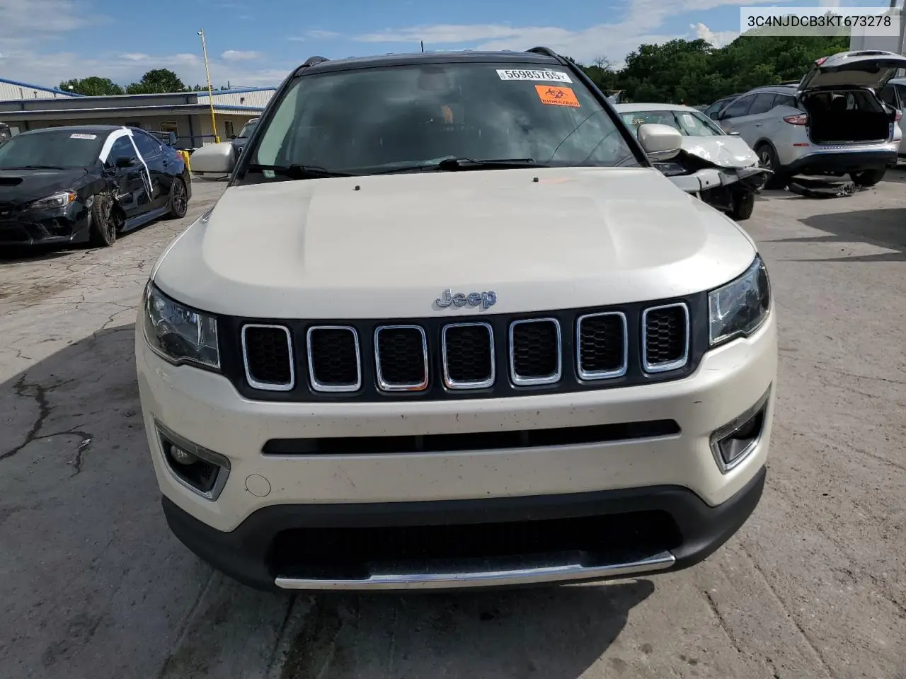 2019 Jeep Compass Limited VIN: 3C4NJDCB3KT673278 Lot: 56985765