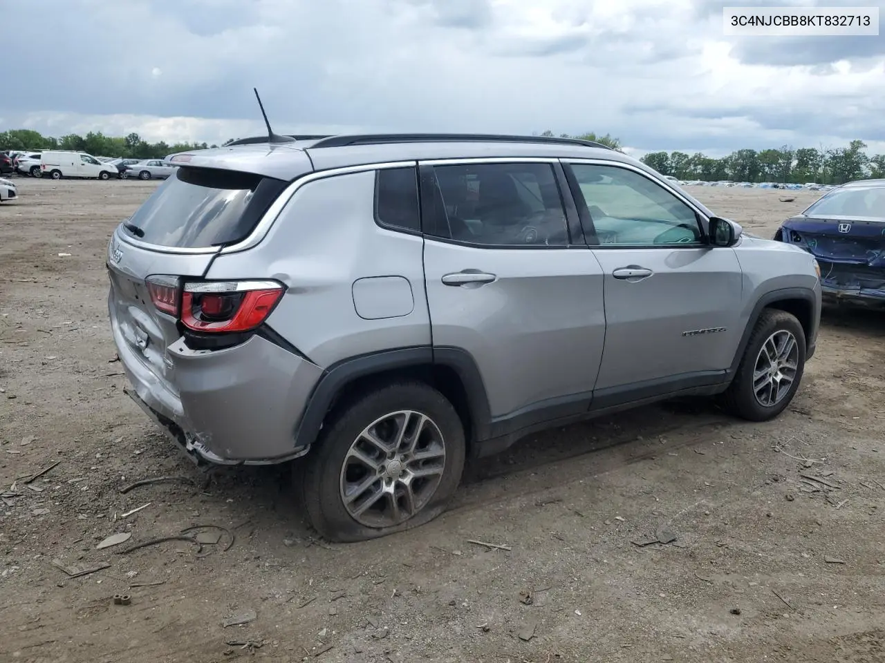 2019 Jeep Compass Latitude VIN: 3C4NJCBB8KT832713 Lot: 57109145