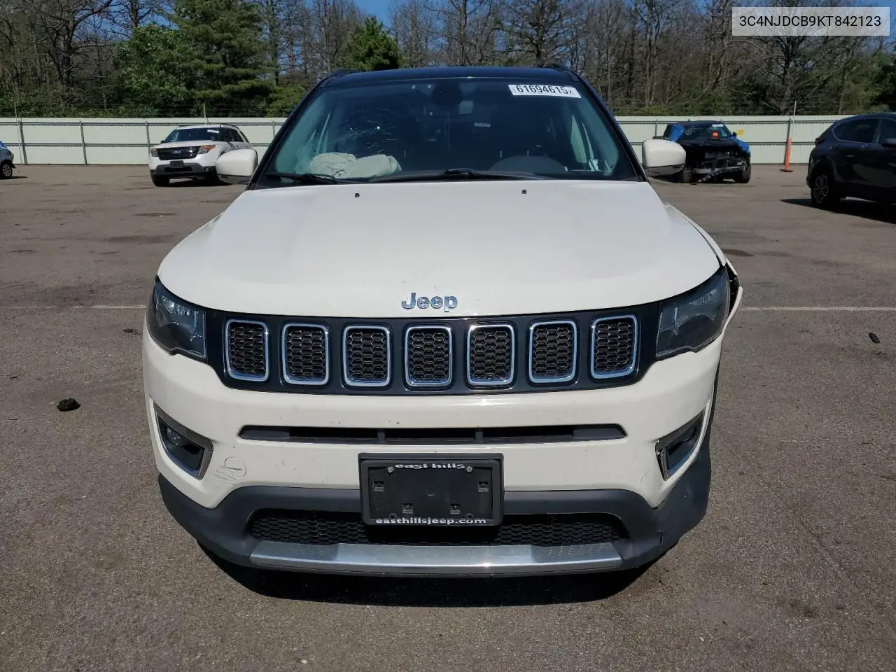 2019 Jeep Compass Limited VIN: 3C4NJDCB9KT842123 Lot: 61694615
