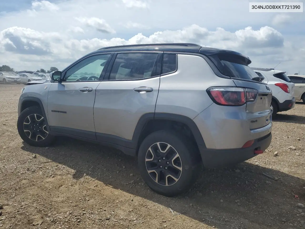 2019 Jeep Compass Trailhawk VIN: 3C4NJDDBXKT721390 Lot: 62508835