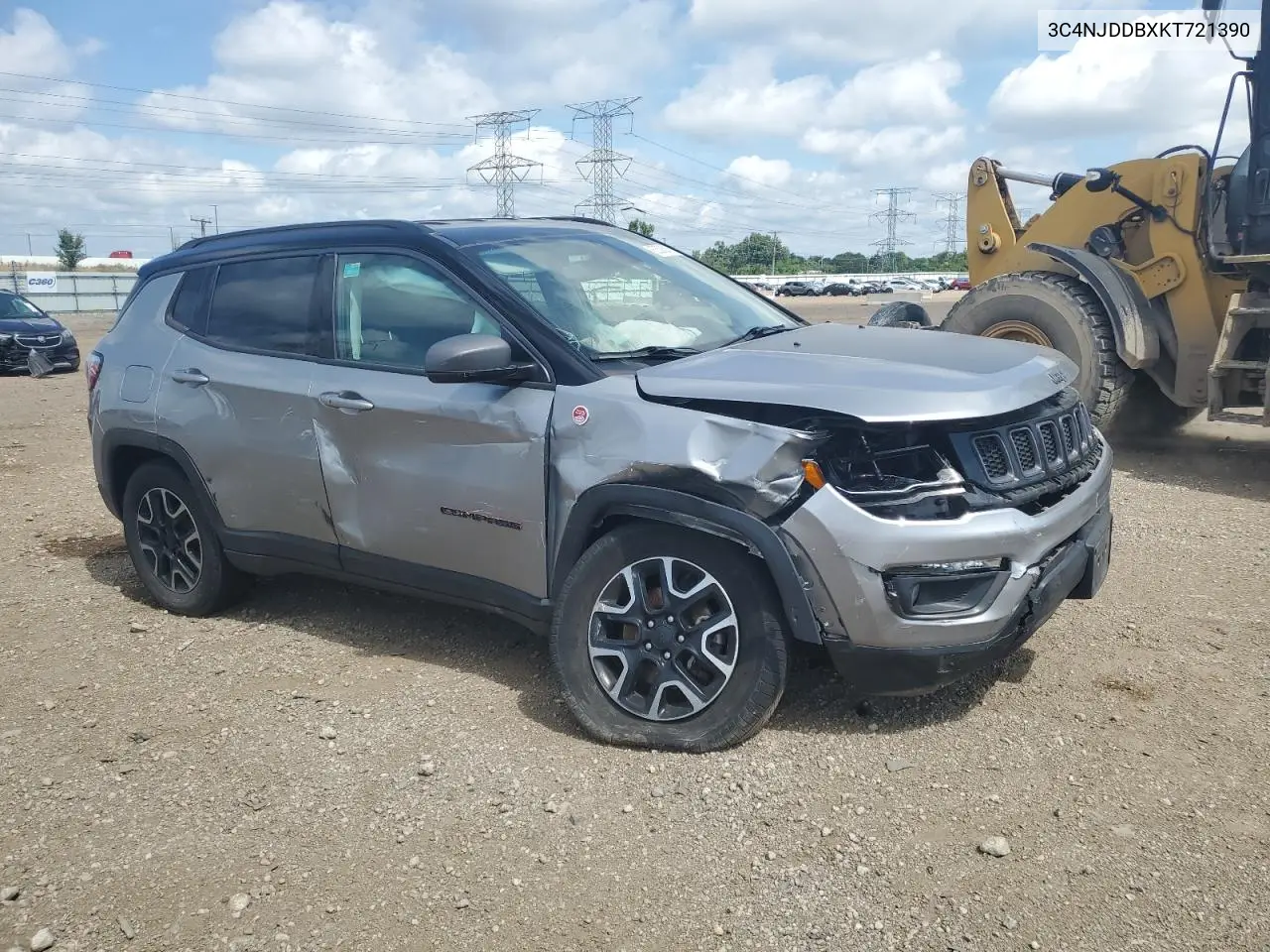 2019 Jeep Compass Trailhawk VIN: 3C4NJDDBXKT721390 Lot: 62508835