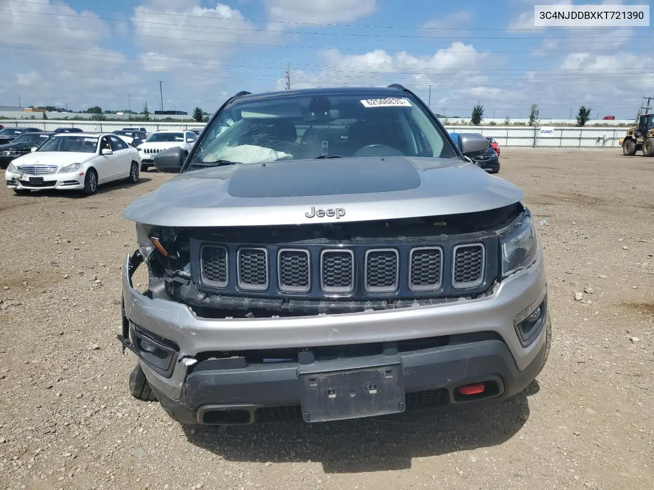 2019 Jeep Compass Trailhawk VIN: 3C4NJDDBXKT721390 Lot: 62508835